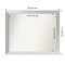 Brushed Sterling Silver Non-Beveled Custom Framed Bathroom Vanity Wall Mirror